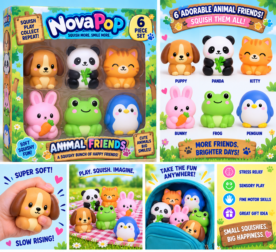 Animal Friends – 6 Piece Set