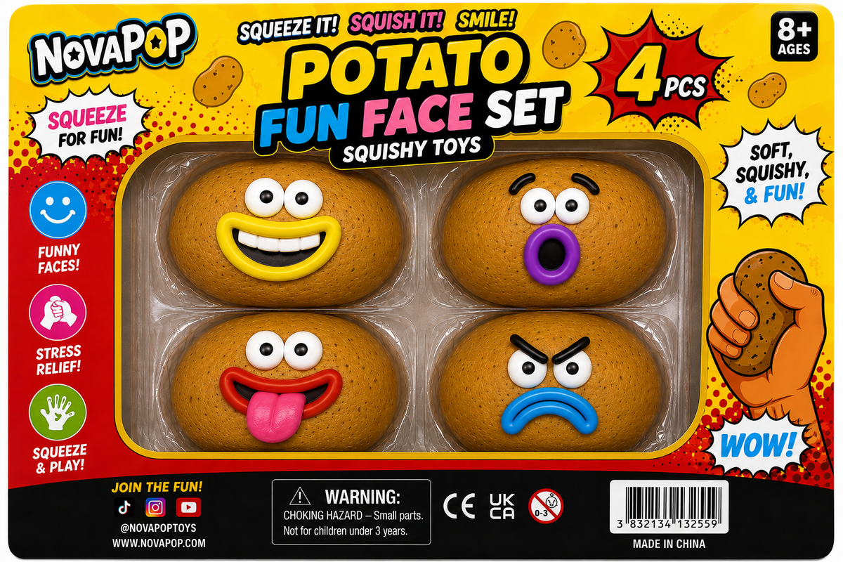 NovaPop Potato Fun Face Set