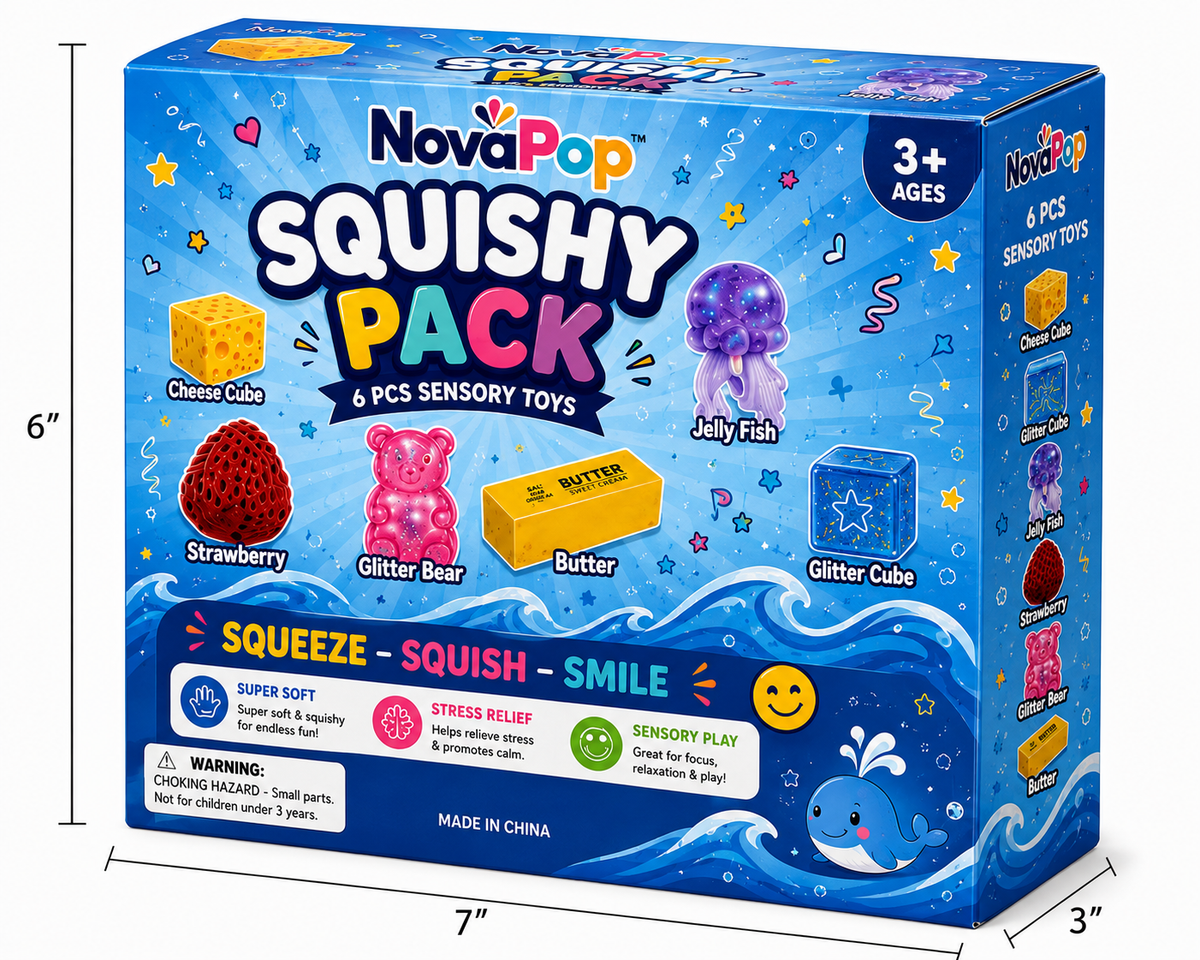 NovaPop 6-PC Squishy Pack