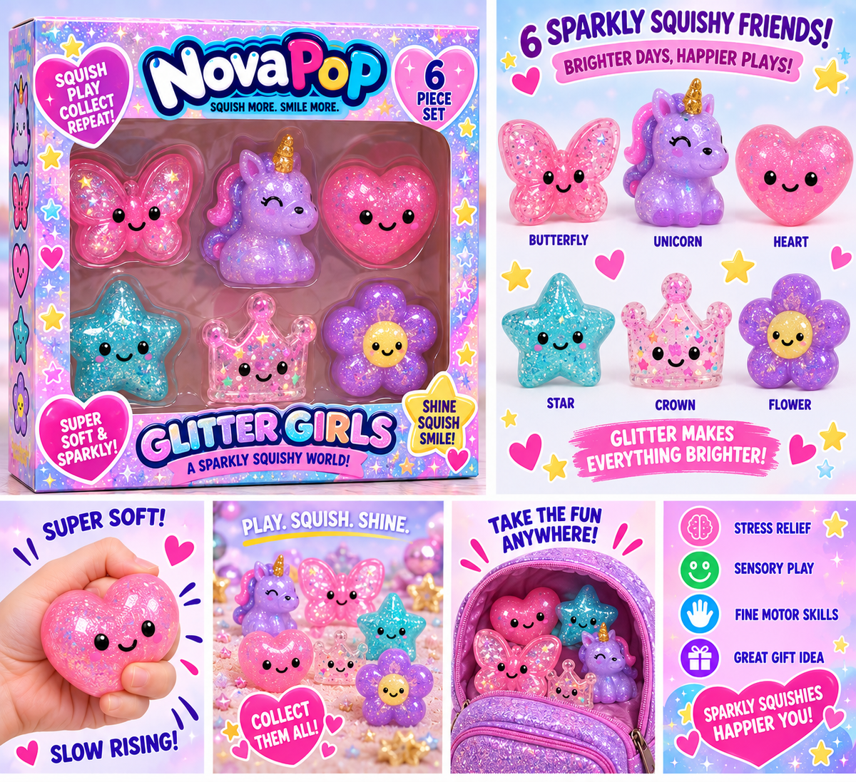 Glitter Girls – 6 Piece Set