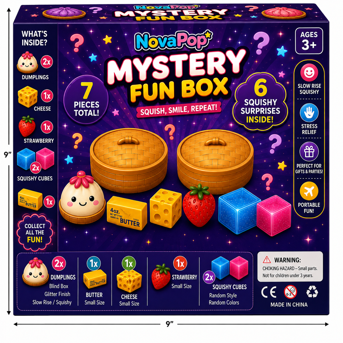 NovaPop 7-PC Mystery Fun Box