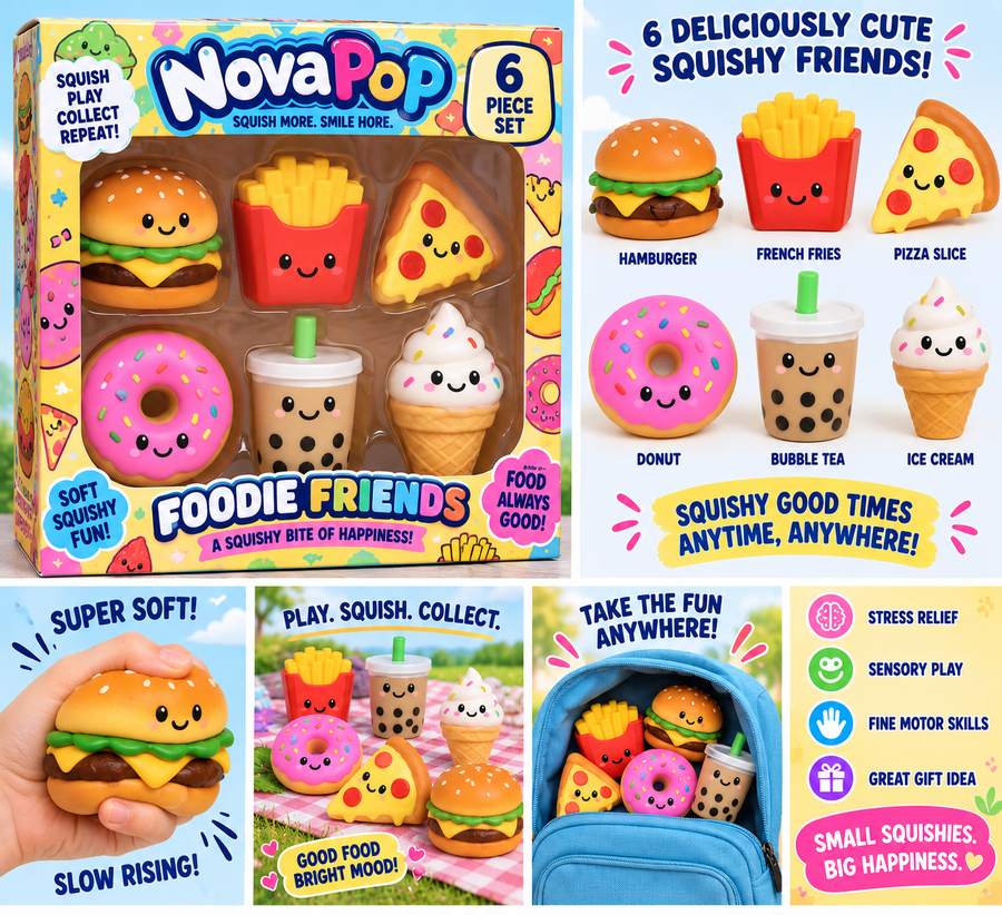 Foodie Friends – 6 Piece Set